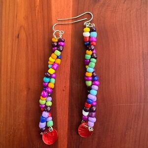 DNA inspired fun dangly earrings